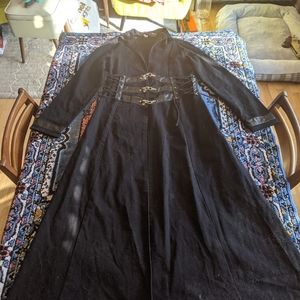 Hot Topic corset long coat sz xl